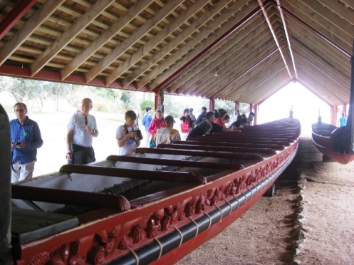 Traditional boat at Waitangi