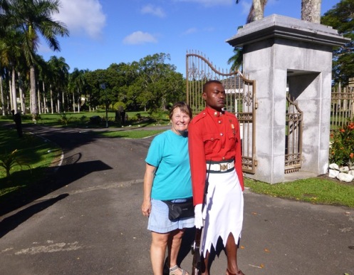 Guard at the Fijian Presidential Palace