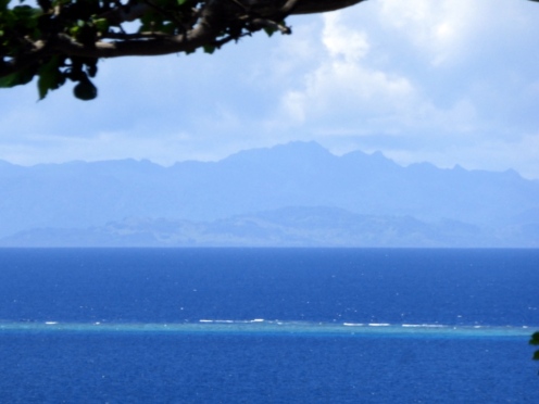 Viewing Vanua Levu from Namena Resort
