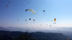 Paragliders off Sarangkot