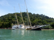 Schooner aground off Langkawi