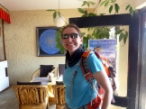 Jenn arrives after her 18-day trek
