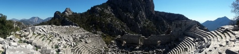 Theater atop the ridge at Termessos
