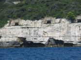 Gun mounts on Istria