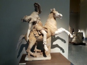 Amazon woman on horseback at the National Archeological Museum of Naples