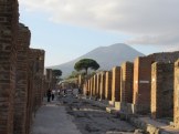 Ruins of Pompeii with Mt. Vesuvius in the background