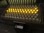 electric votive candles, Barcelona Catherdral